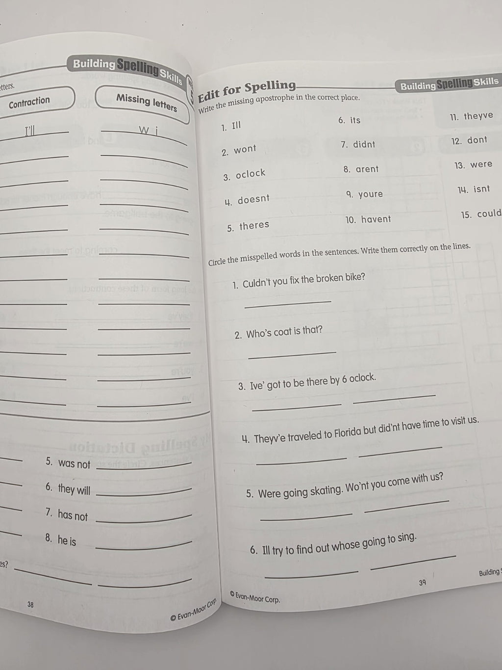 Evan-Moor Daily Practice Building Spelling Skills Grade 5 (New)