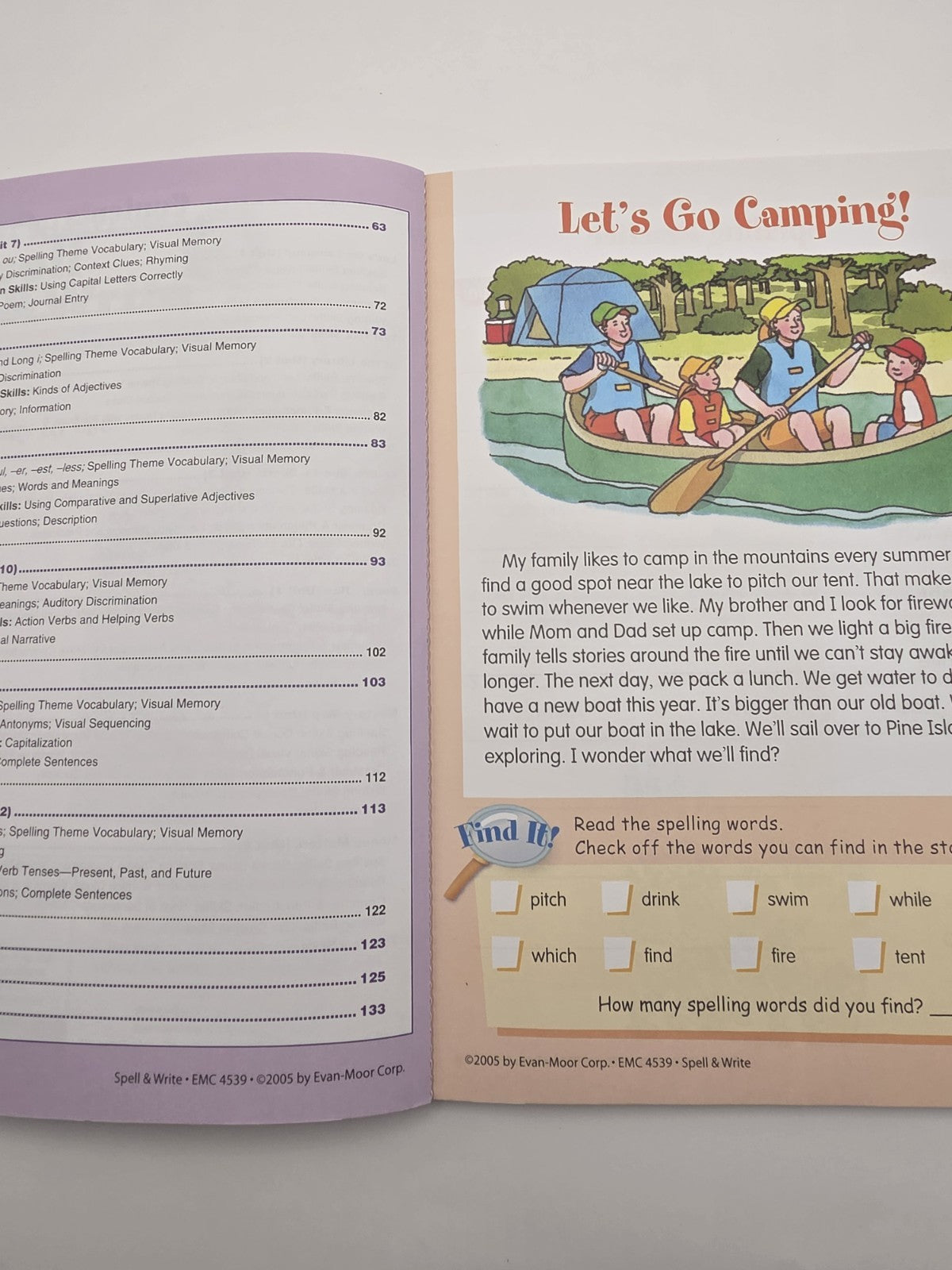 Evan-Moor Skill Sharpeners Spell & Write Grade 3 Workbook (New)