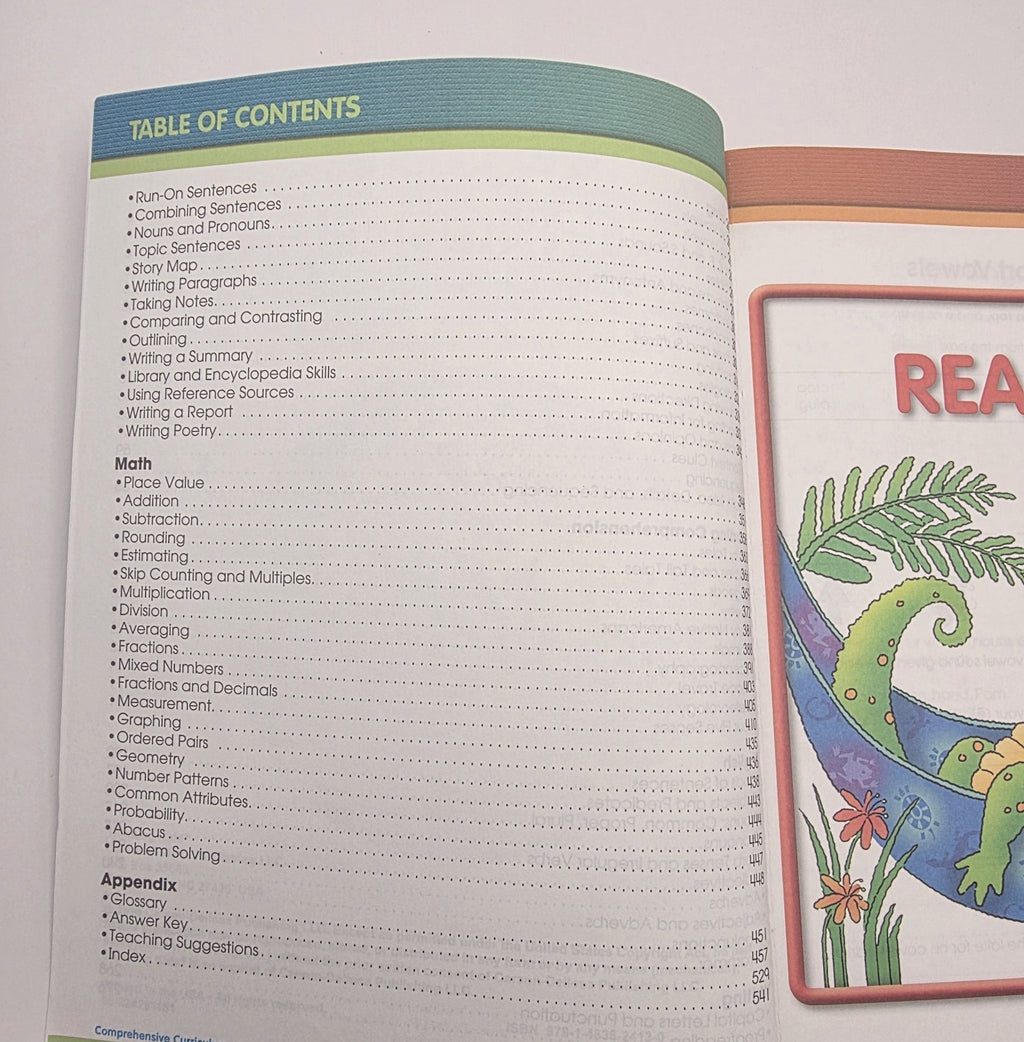 Carson-Dellosa Comprehensive Curriculum Basic Skills Grade 4 w/ Answer Key (New)