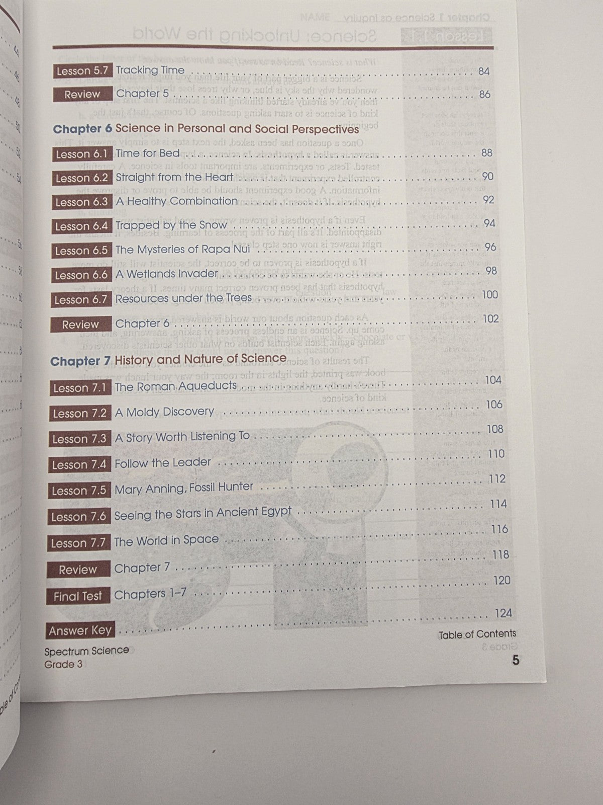 Spectrum Science Grade 3 Workbook with Answer Key Carson-Dellosa (New)