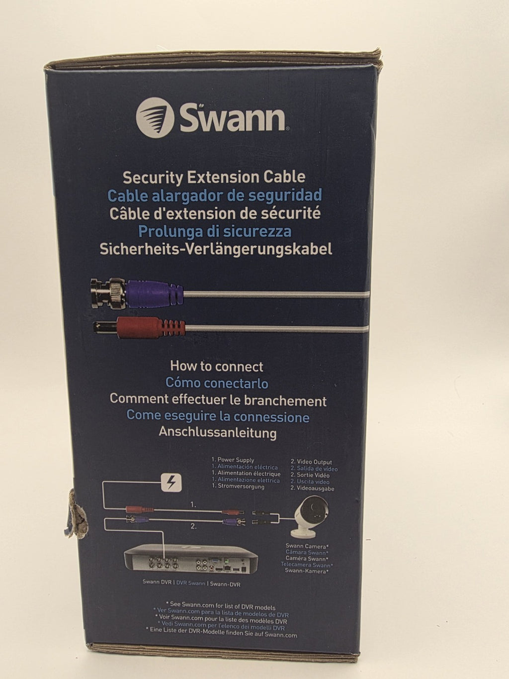 Swann 100ft/30m In-Wall Fire Resistant 4K BNC Video + DC Power Cable