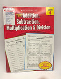 Scholastic Success With Math Grade 4 Add/Sub/Mul/Div Workbook (New)