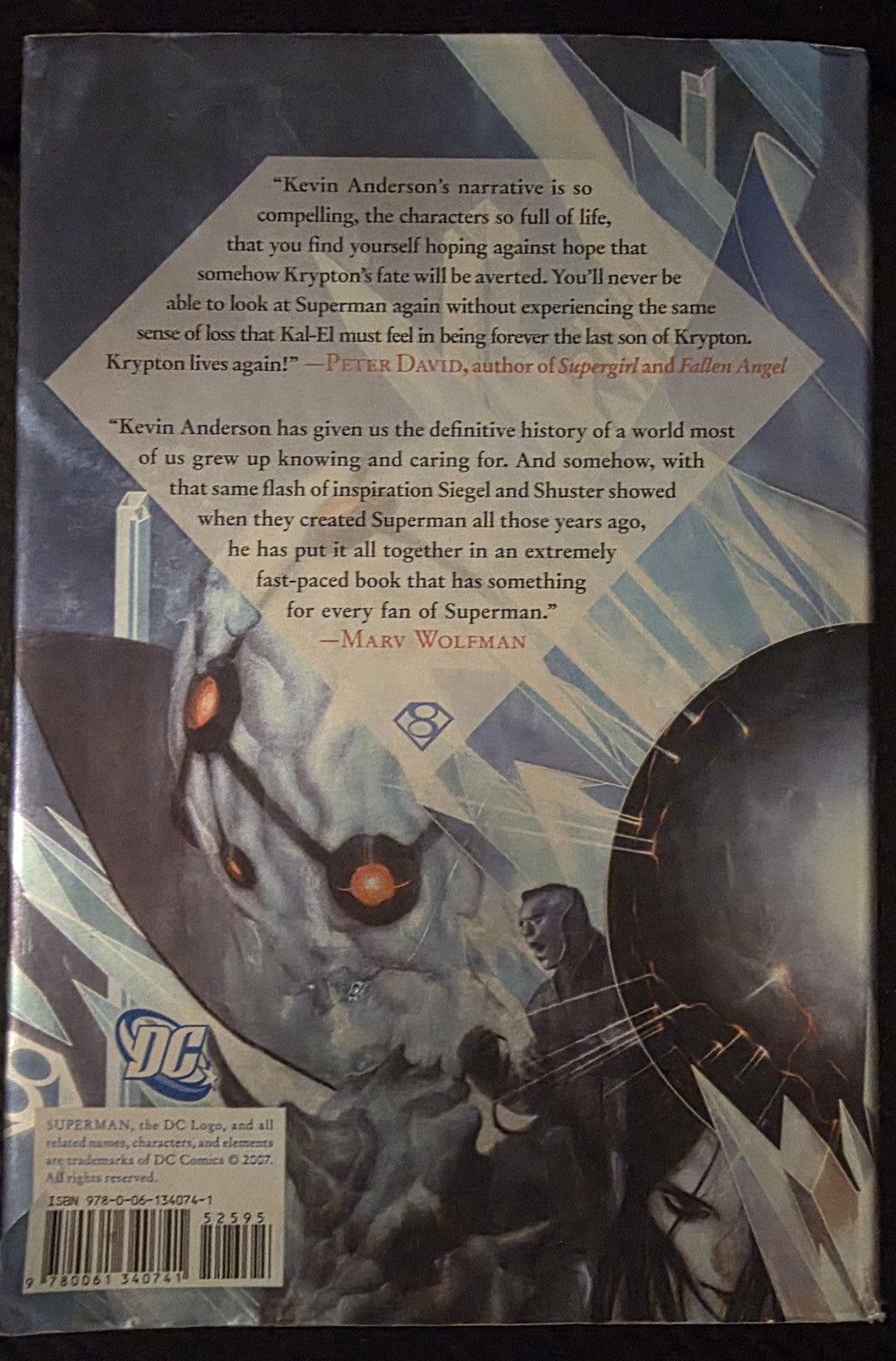 The Last Days of Krypton - Kevin J. Anderson Hardcover 2007 HarperCollins Sci-Fi