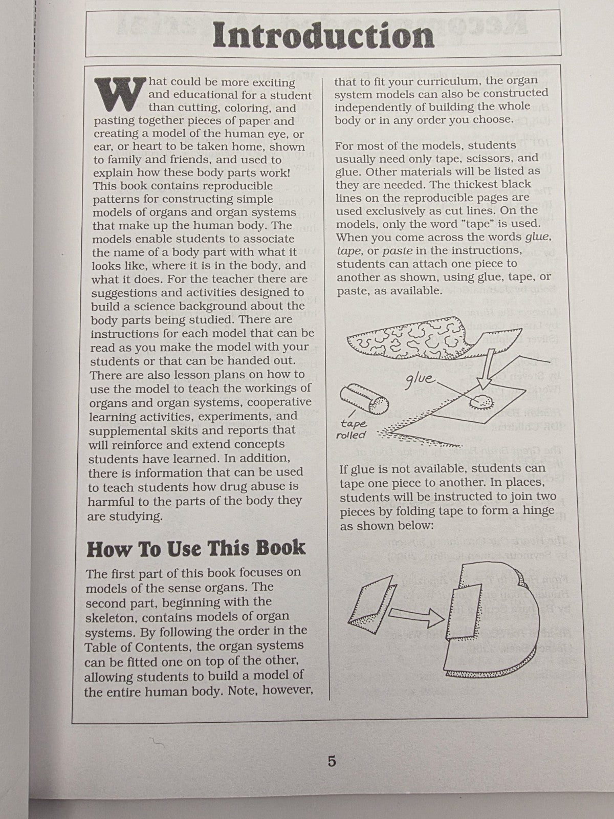 Scholastic The Body Book Easy-to-Make Hands-on Models That Teach (New)
