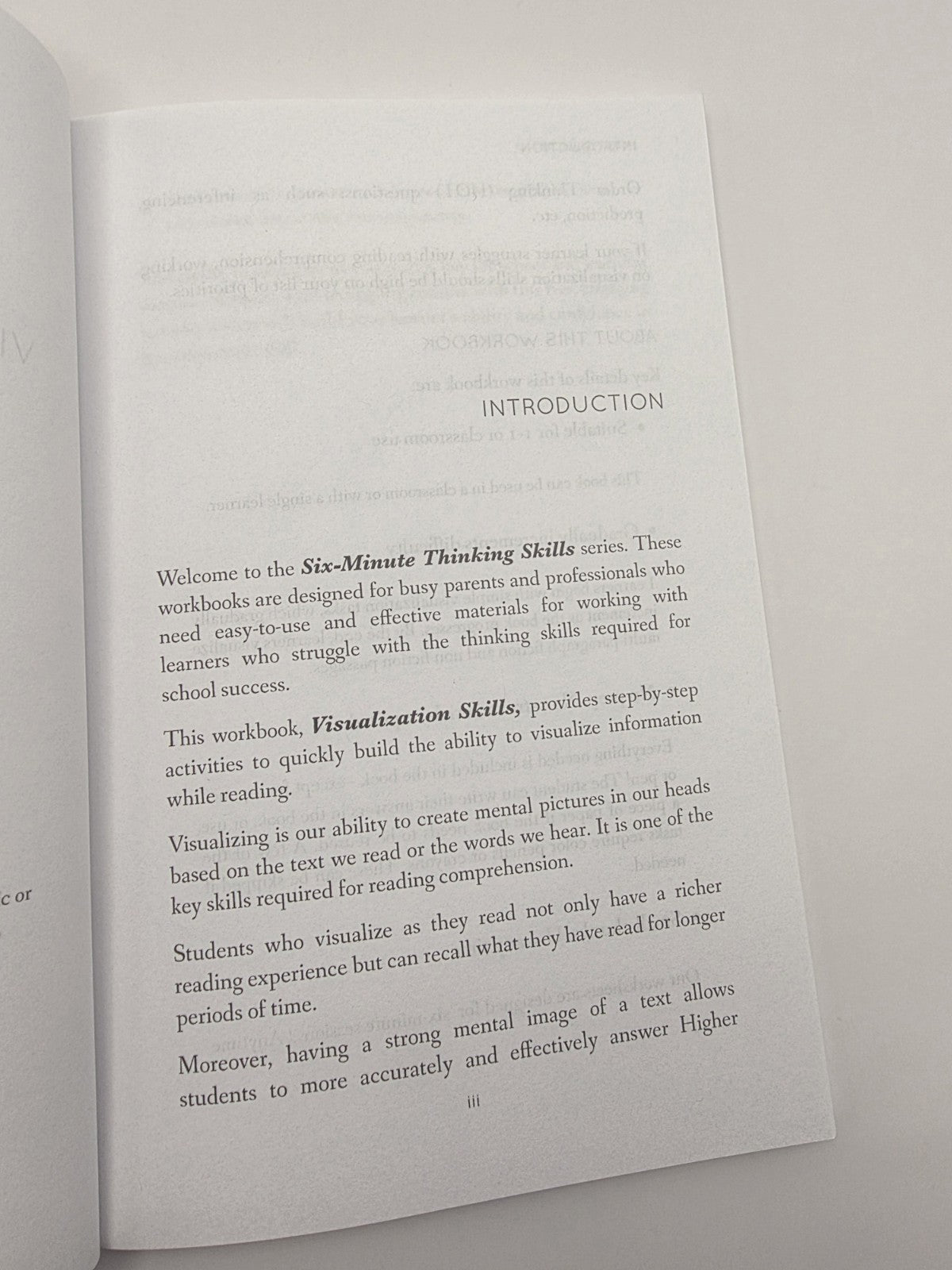 Happy Frog Press Visualization Skills for Reading Comprehension Workbook (New)