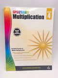 Spectrum Multiplication Grade 4 Workbook w/Answer Key Pretests Posttests (New)