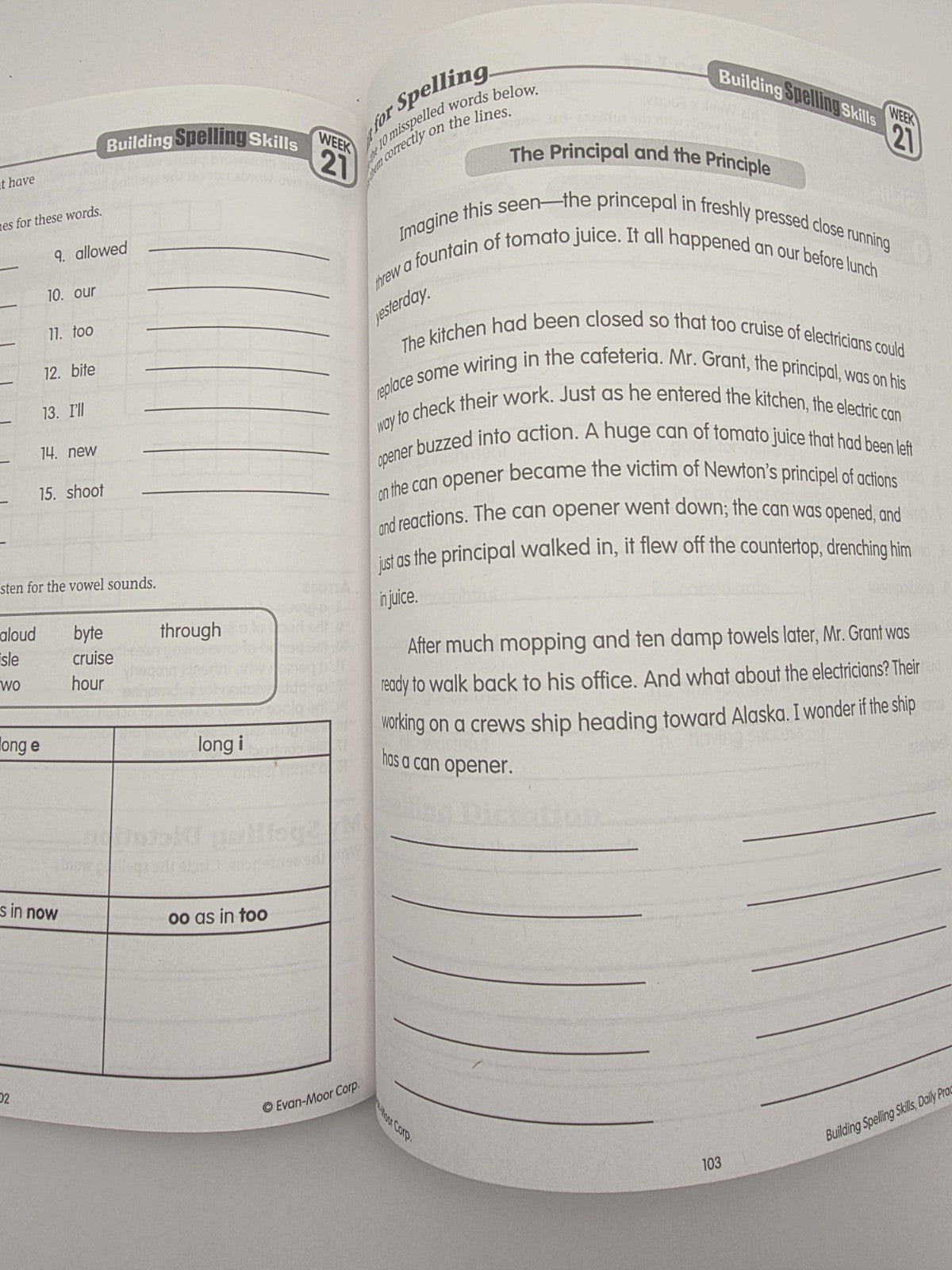 Evan-Moor Daily Practice Building Spelling Skills Grade 5 (New)