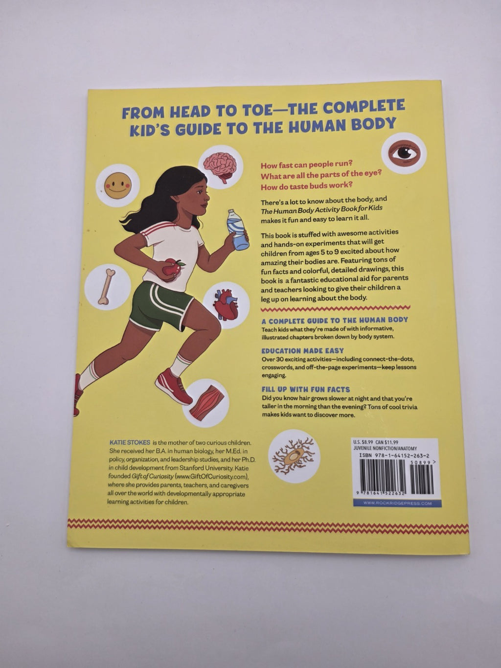 Katie Stokes Human Body Activity Book for Kids Paperback (New)