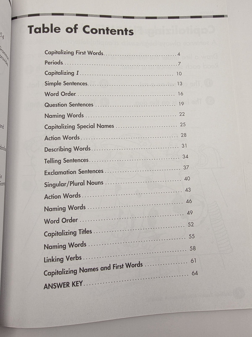 Scholastic Success With Grammar Grade 1 Workbook Paperback w/ Answer Key (New)