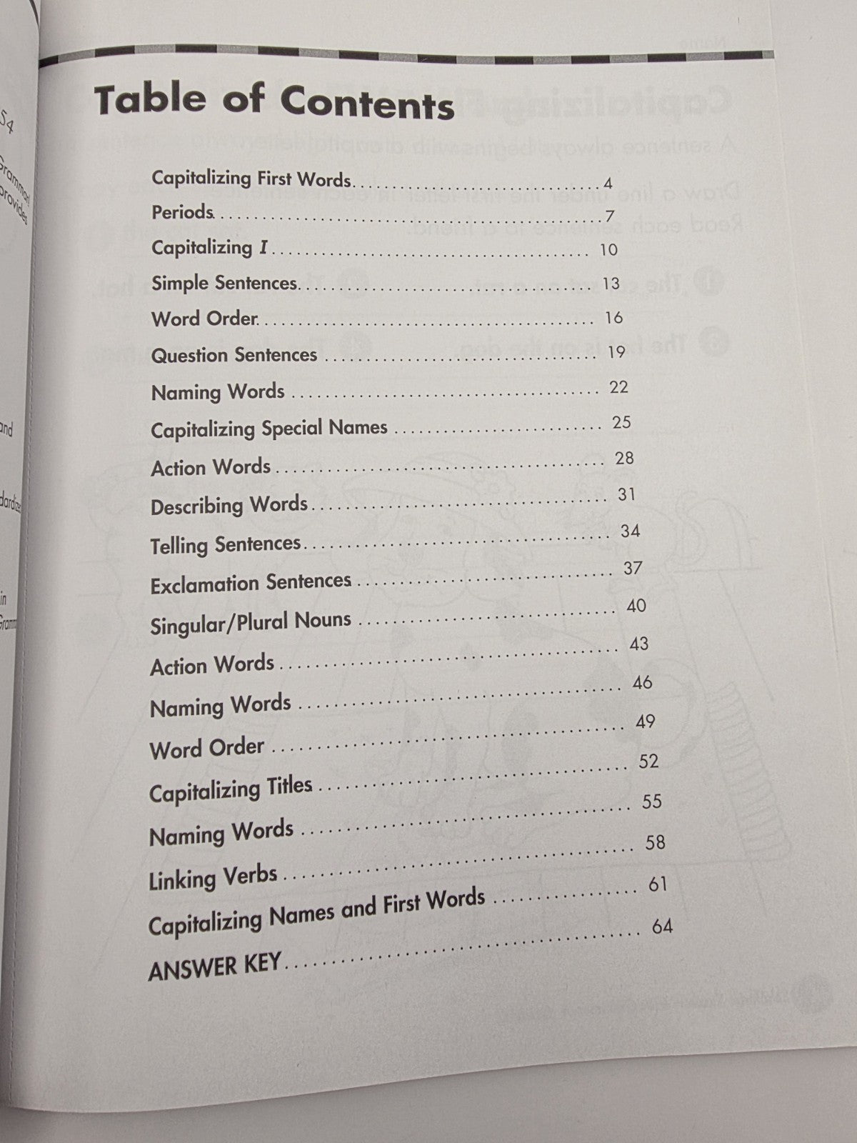 Scholastic Success With Grammar Grade 1 Workbook Paperback w/ Answer Key (New)