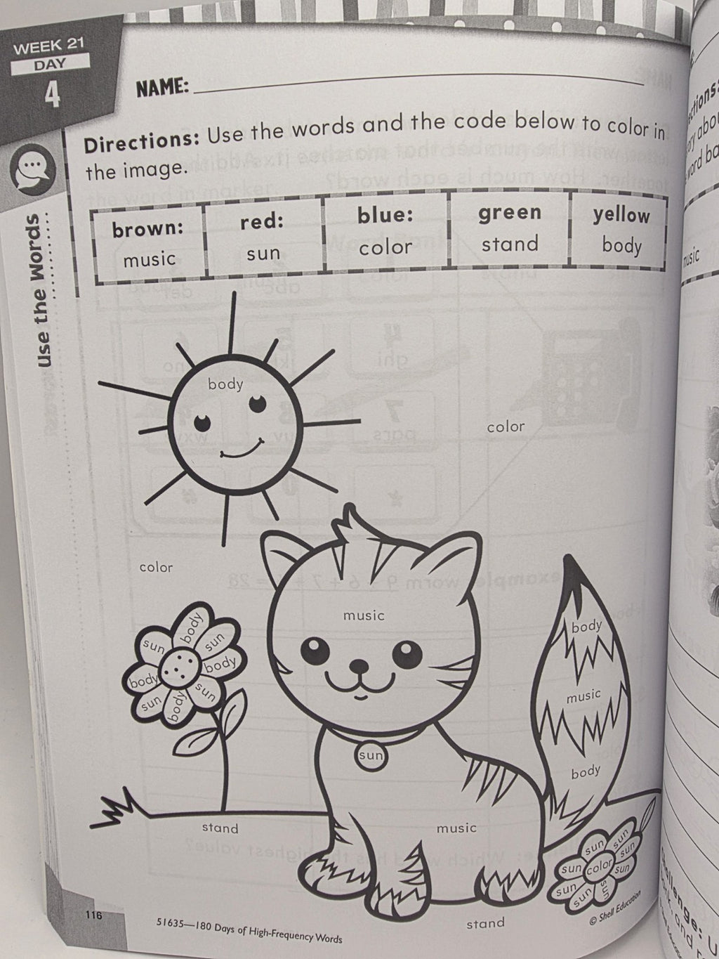 Shell Education 180 Days of High-Frequency Words Grade 2  (New)