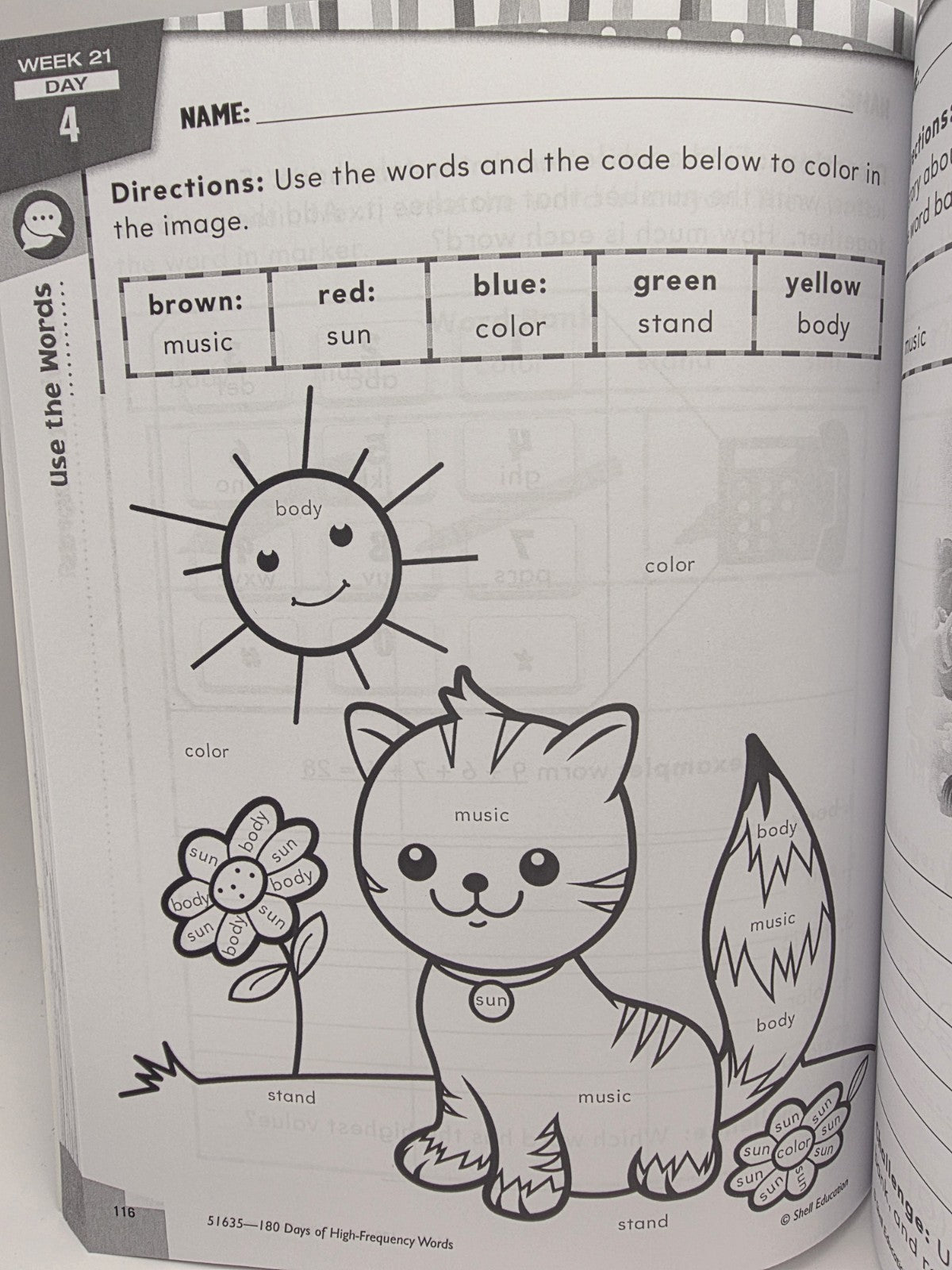 Shell Education 180 Days of High-Frequency Words Grade 2  (New)