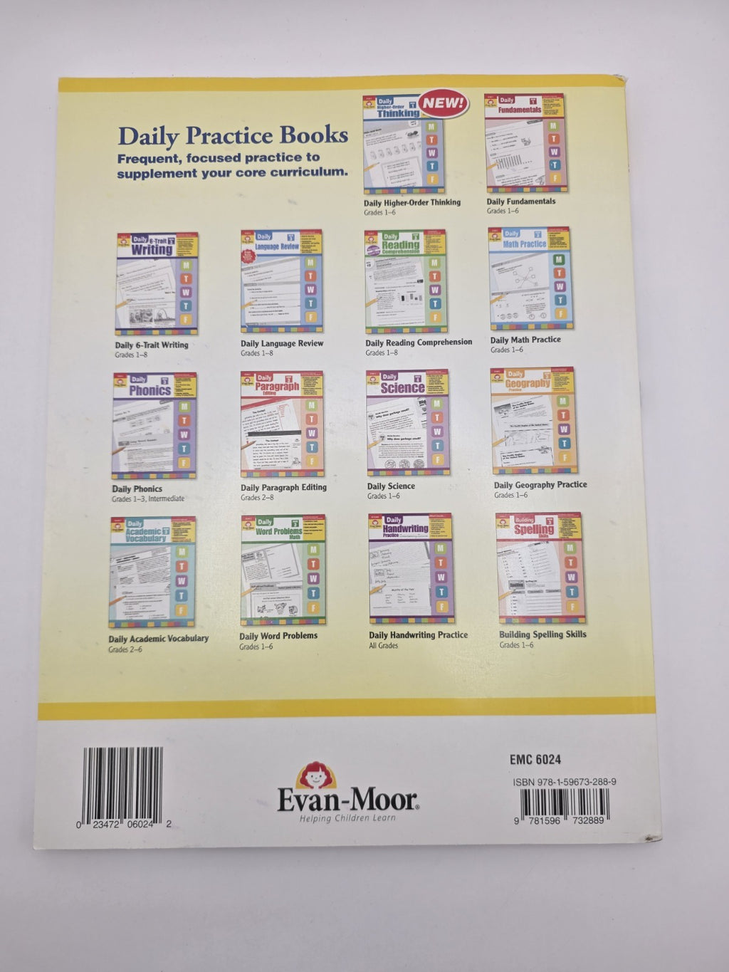 Evan-Moor Daily 6-Trait Writing Grade 4 Workbook (New)