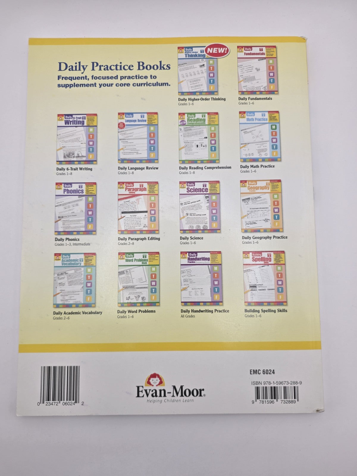 Evan-Moor Daily 6-Trait Writing Grade 4 Workbook (New)
