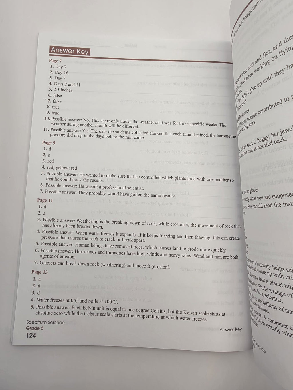 Carson-Dellosa Spectrum Science Grade 5 Workbook with Answer Key Paperback (New)