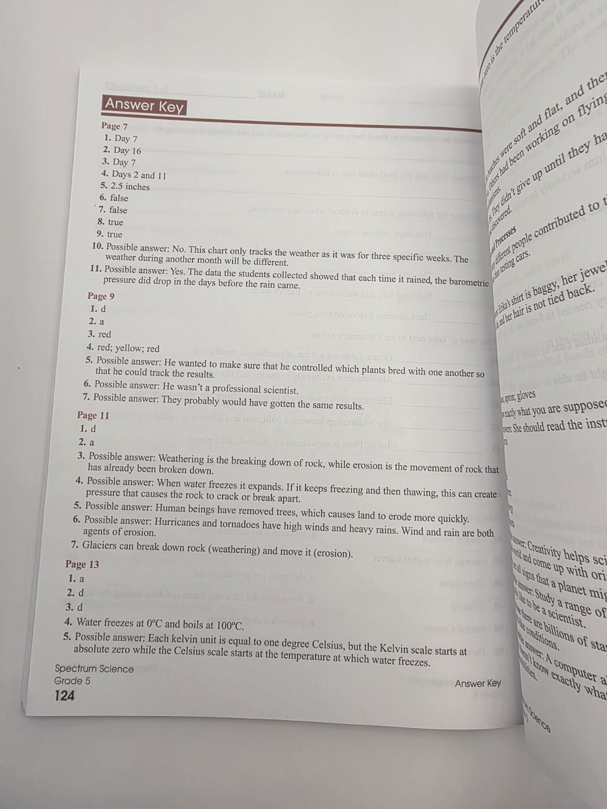 Carson-Dellosa Spectrum Science Grade 5 Workbook with Answer Key Paperback (New)