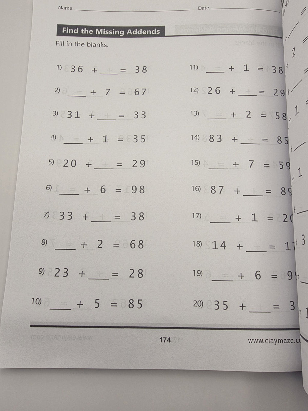 Claymaze Big Book of Math Practice Problems Addition & Subtraction Gr 1-3 (New)
