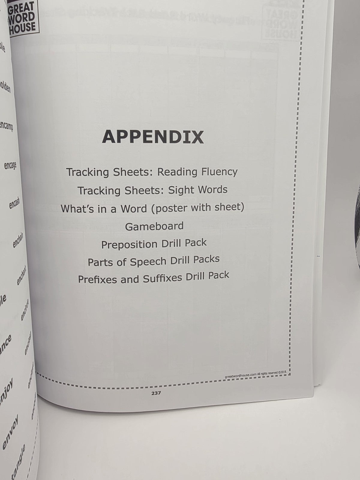 Great Word House Fluency Word Lists Levels 1-12 237 page Resource for Dyslexia