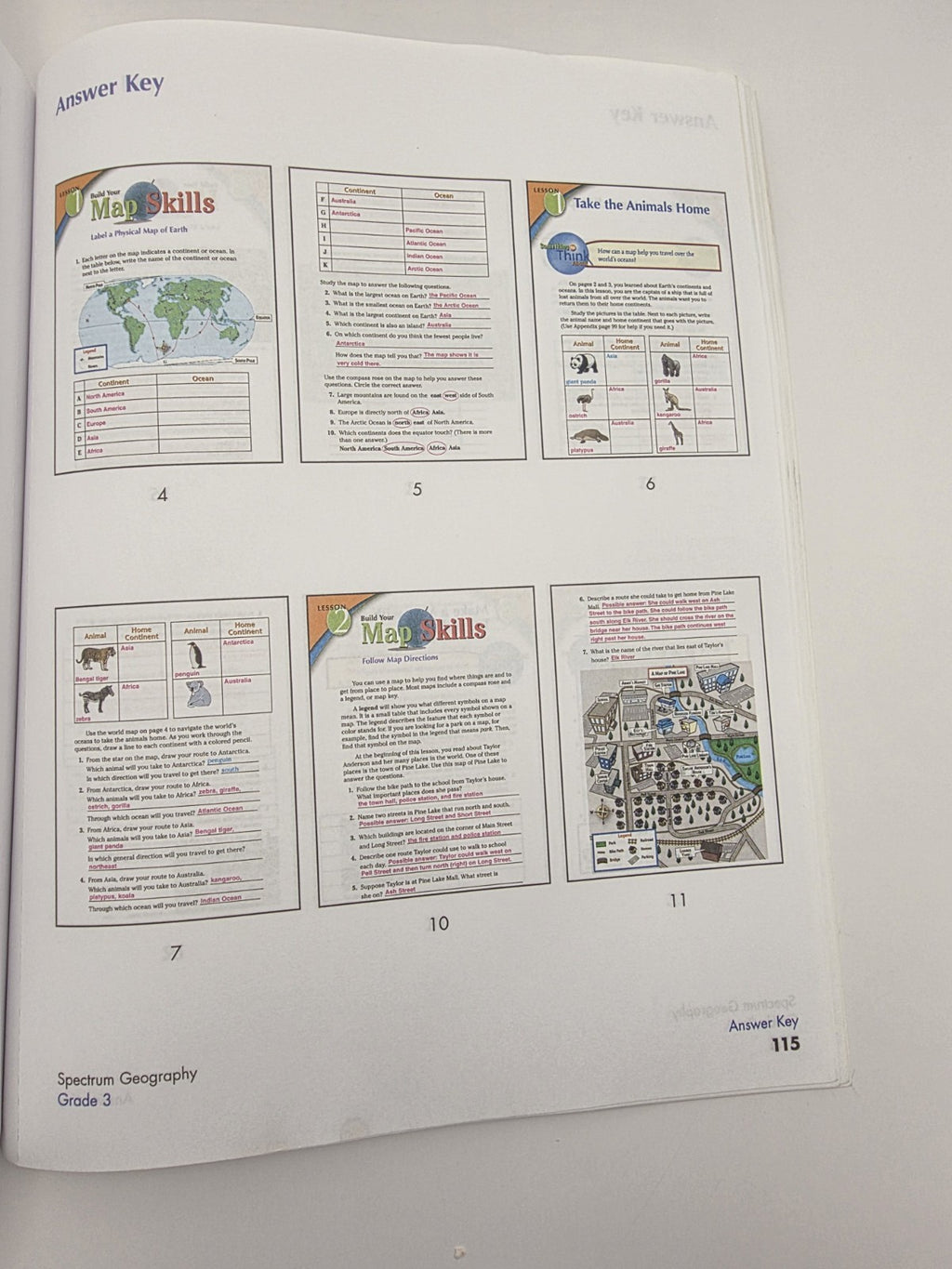 Spectrum Geography Communities Grade 3 Workbook with Answer Key 123 Pages (New)