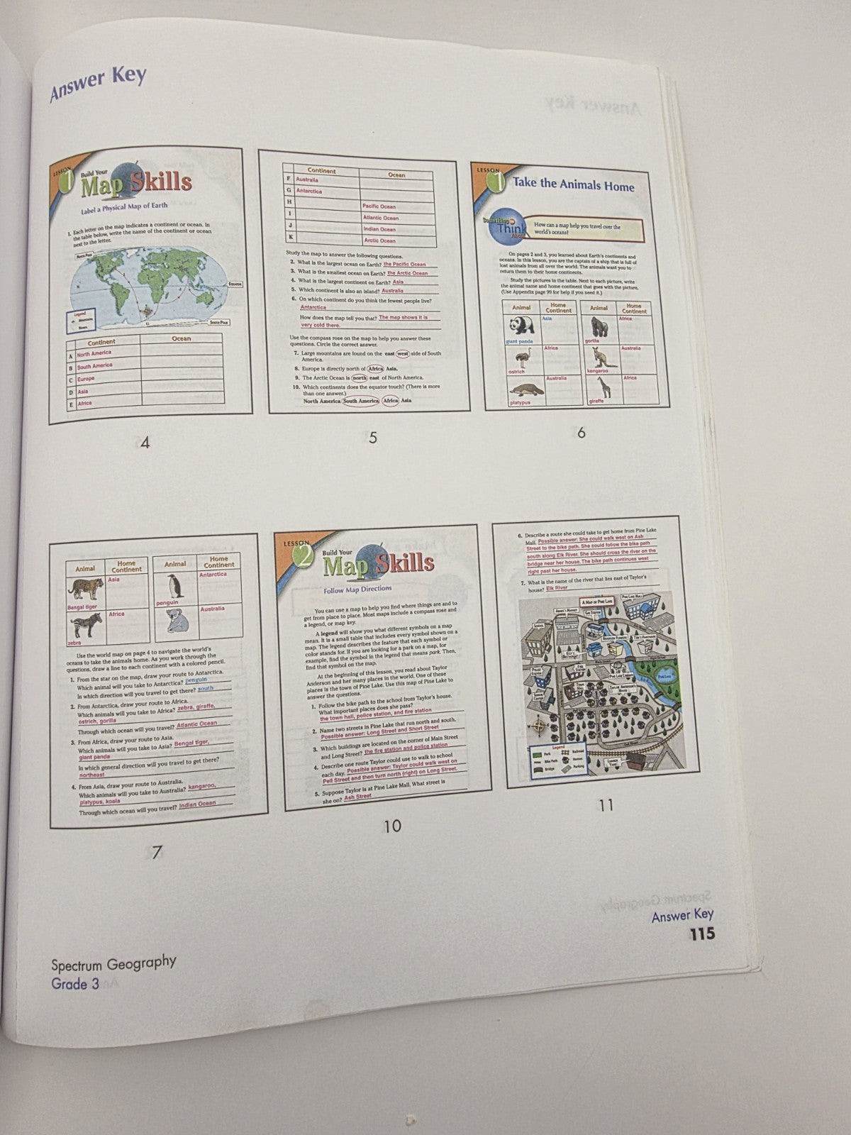 Spectrum Geography Communities Grade 3 Workbook with Answer Key 123 Pages (New)