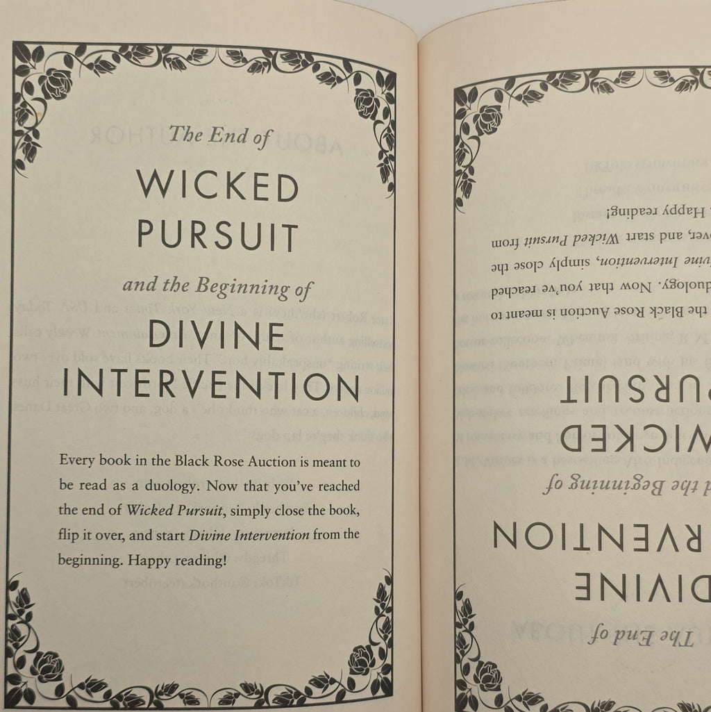 Black Rose Auction: Wicked Pursuit / Divine Intervention Robert & Virtues