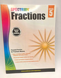Spectrum Fractions Grade 5 Math Workbook Paperback 96 Pages (New)
