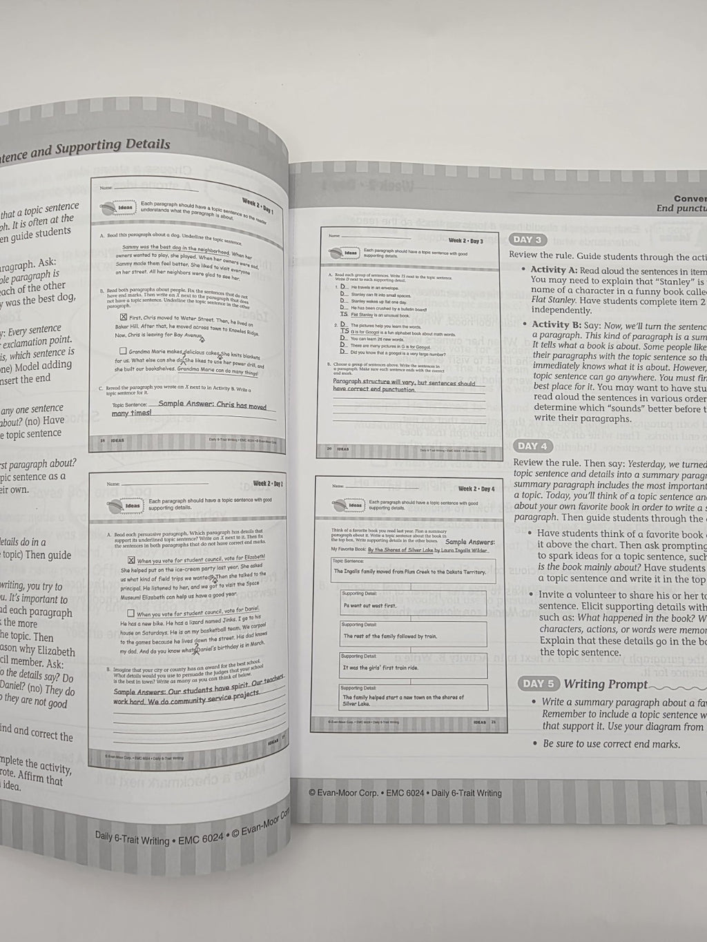 Evan-Moor Daily 6-Trait Writing Grade 4 Workbook (New)