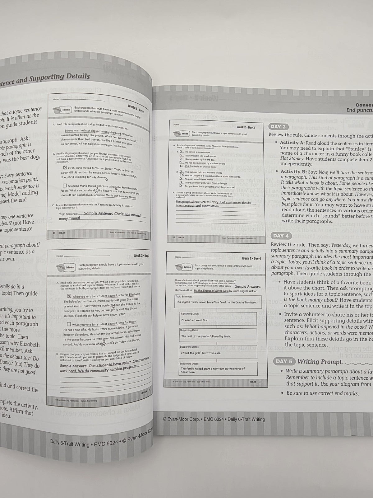 Evan-Moor Daily 6-Trait Writing Grade 4 Workbook (New)