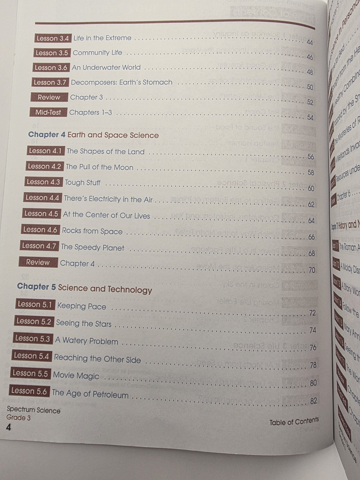 Spectrum Science Grade 3 Workbook with Answer Key Carson-Dellosa (New)