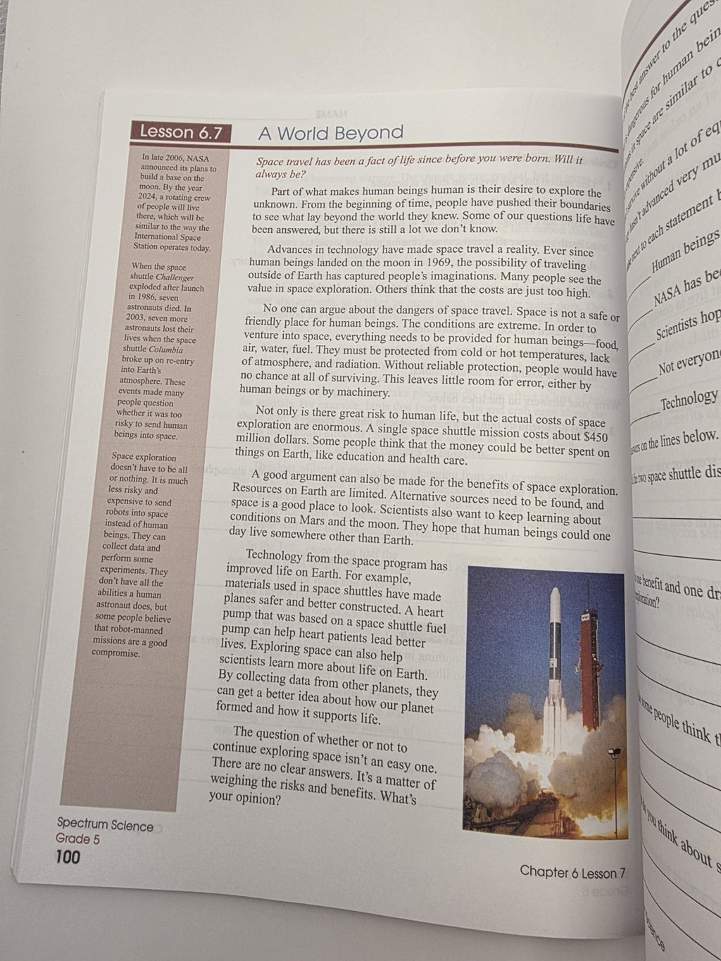 Carson-Dellosa Spectrum Science Grade 5 Workbook with Answer Key Paperback (New)