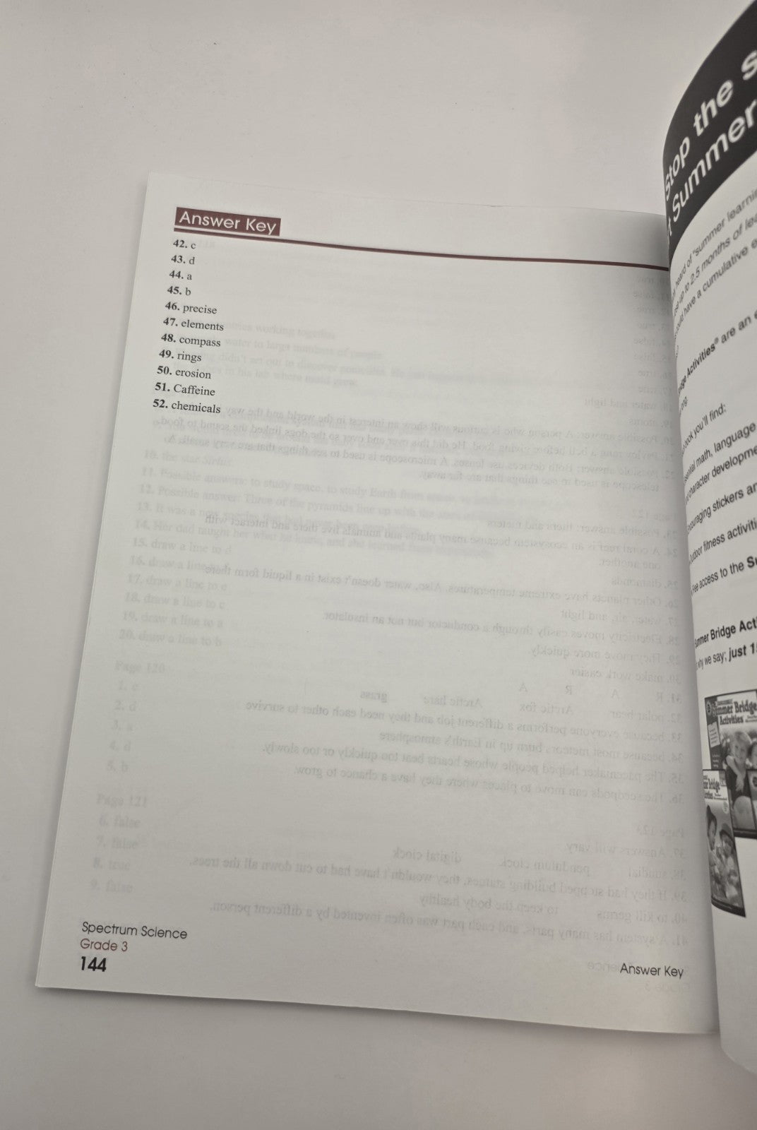 Spectrum Science Grade 3 Workbook with Answer Key Carson-Dellosa (New)