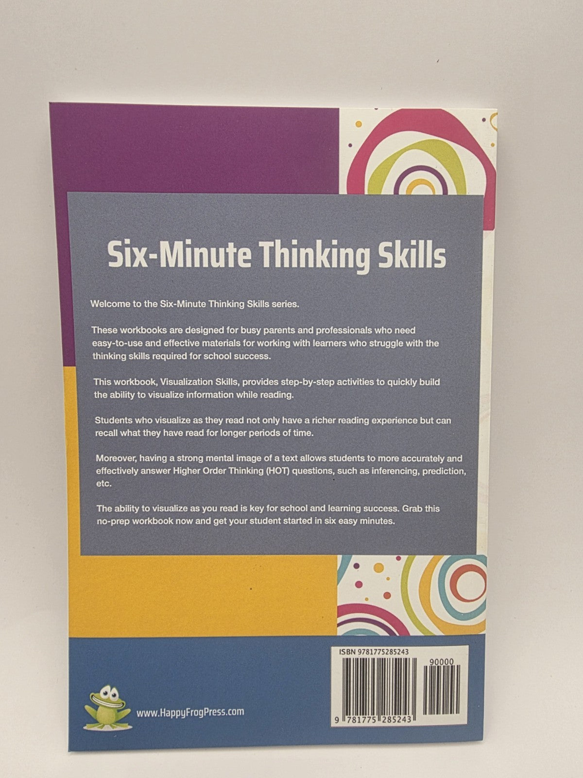 Happy Frog Press Visualization Skills for Reading Comprehension Workbook (New)