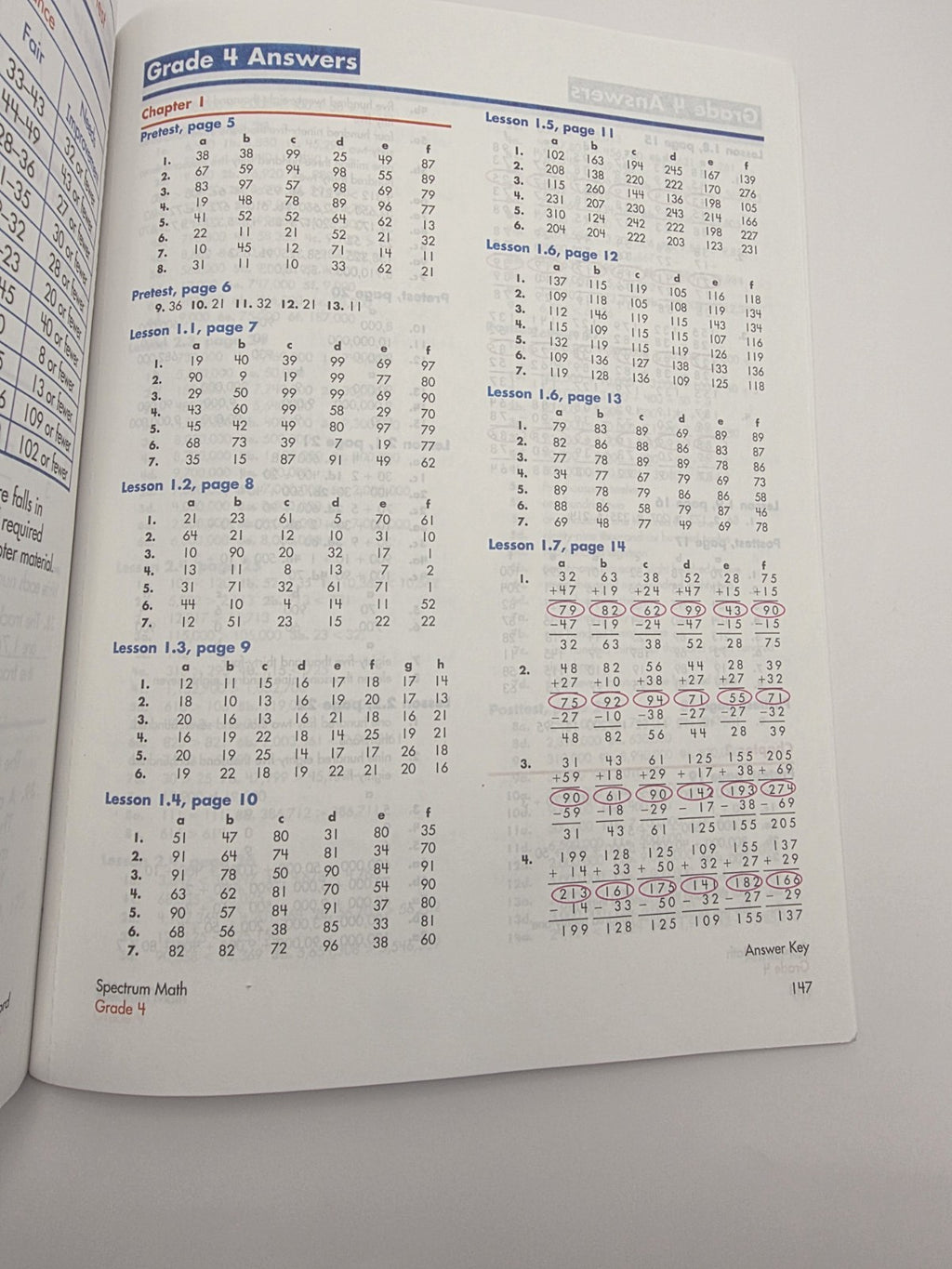 Spectrum Math Grade 4 Workbook Paperback w/ Answer Key 160 Pages (New)