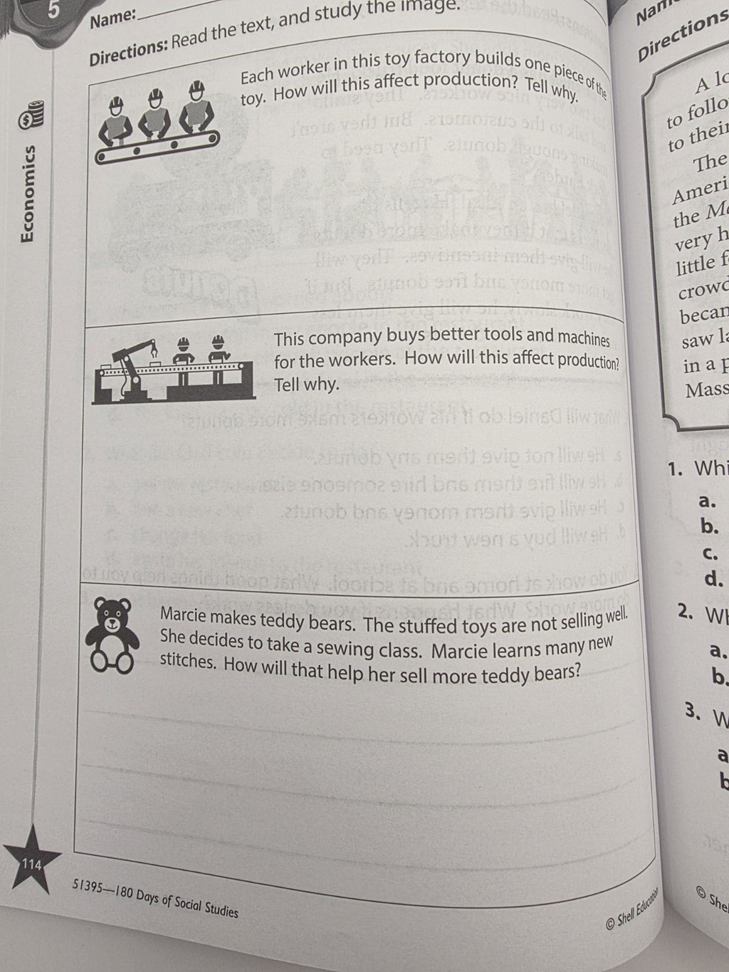 Shell Education 180 Days of Social Studies Grade 3 Workbook w/Answer key (New)