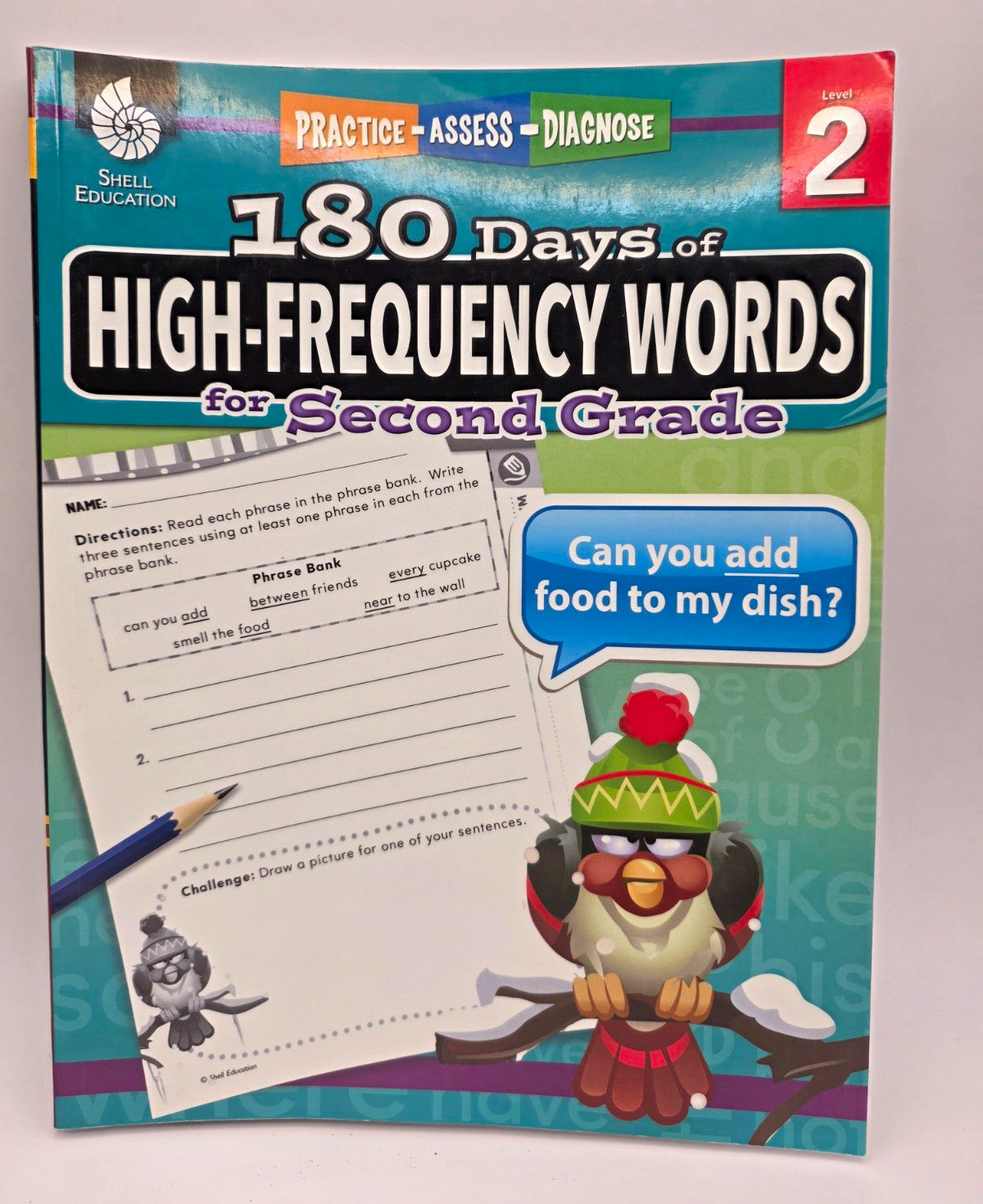 Shell Education 180 Days of High-Frequency Words Grade 2  (New)