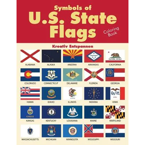 Symbols of U.S. State Flags Coloring Book