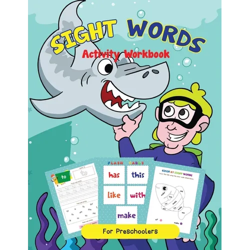 Site Words Activity Workbook For K-1st Grade For Reading Success!