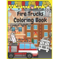 Fire Trucks Coloring Book